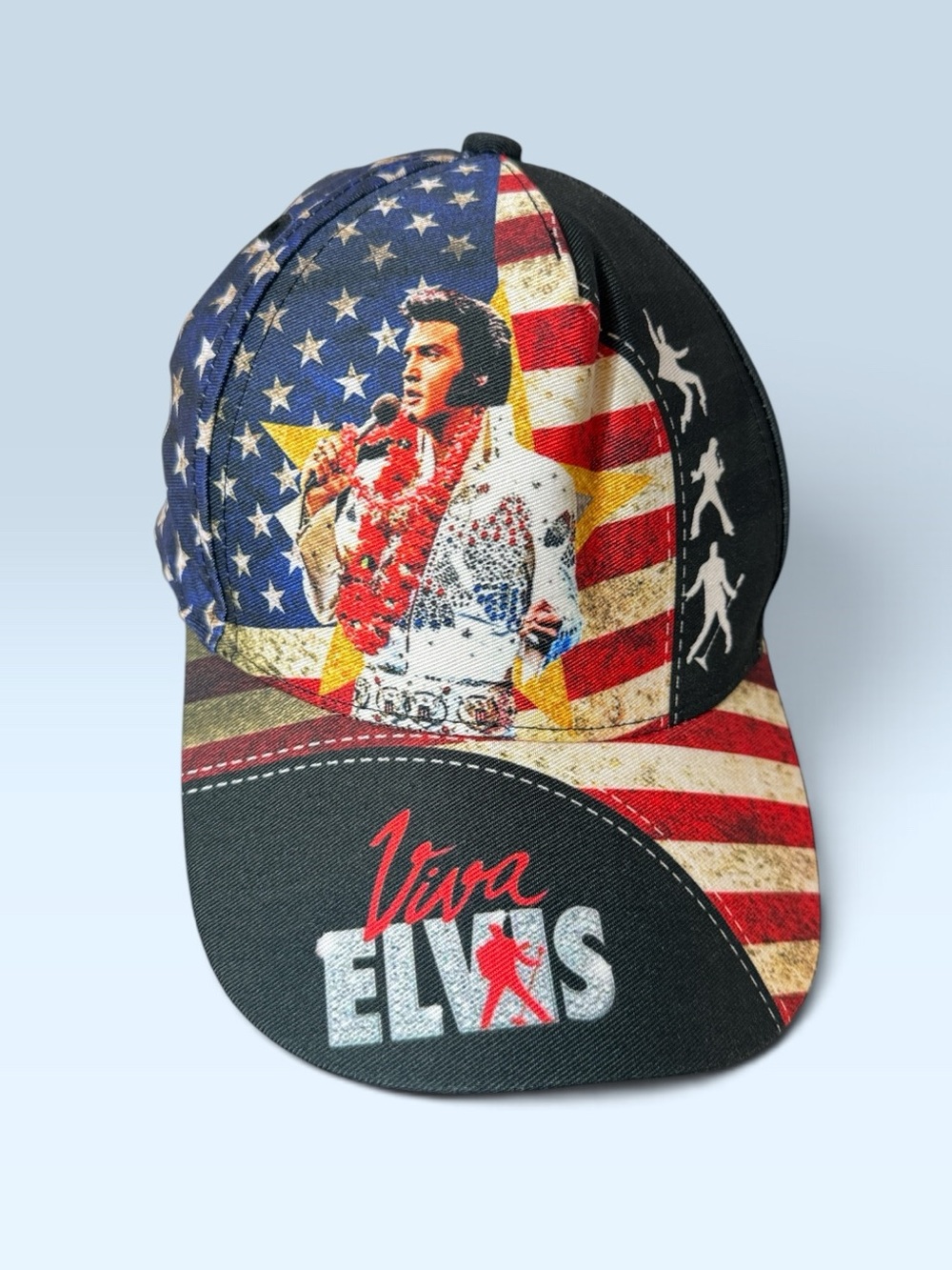 Vegas Viva Elvis Patriotic Baseball Cap